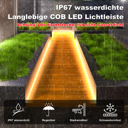 Gliztech COB LED Streifen 20 m, IP67 wasserdicht, 2700K warmweiss
