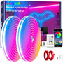 Cozylady RGB Neon LED Streifen 20 m, 24 V, mit App und Fernbedienung, flexibel und wasserdicht