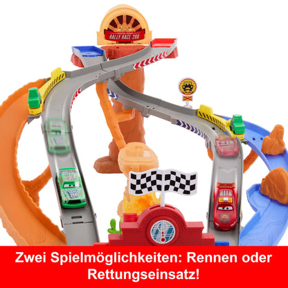 Mattel Disney Pixar Cars Rennen & Retten Rennstrecke Spielset JFL57