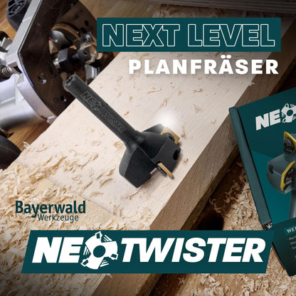 Bayerwald NeoTwister Planfräser für Oberfräse, Ø 35 mm, Schaft 8 mm