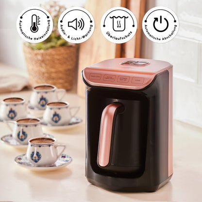KARACA Hatır Roast Türkische Kaffeemaschine Roségold 5 Tassen