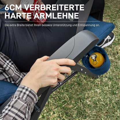 EVER ADVANCED Campingstuhl faltbar, 4-fach verstellbar, bis 150 kg