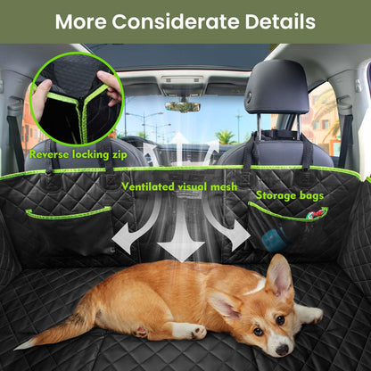 pecute Hundedecke Auto Harte Unterseite 133x62cm - 3-in-1