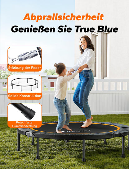 MERACH Mini Fitness Trampolin Faltbar für Bewegungstraining - 102cm