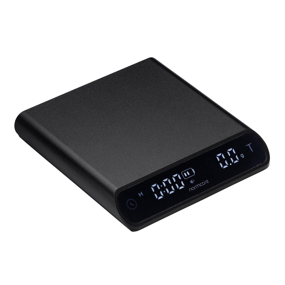 Normcore Taschenwaage V3 Espressowaage mit Timer, schwarz, Gehäuse aus eloxiertem Aluminium mit LCD-Display
