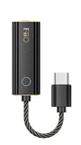 FiiO JadeAudio KA1 Kopfhörer-Verstärker USB-DAC - Typ C, Schwarz. Schwarzer, kompakter USB-DAC verstärkt Kopfhörer-Audio.