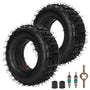 RUTU 13x5.00-6 Reifen Schlauch Set TR87 Ventil 2er-Pack: Schwarze Luftreifen mit Schlauch für Rasenmäher oder Sackkarren zur Traktion.