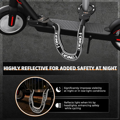 FONGKE E-Scooter Schloss SKS002, Kettenschloss mit 3L Tasche