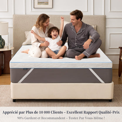 Solviente Matratzentopper 160x200 cm H3, Memory Foam & Kaltschaum