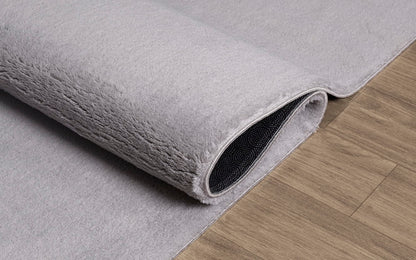 the carpet Relax Kurzflor Teppich – Grau 240x340 cm
