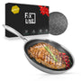 FIXLINE® Premium Wabenpfanne Ø24cm Edelstahl Induktion Antihaft: Mit Wabenstruktur für schonendes Braten auf Induktionsherden.