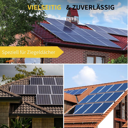 Avoltik Solar Halterung Ziegeldach Montageset - 2 Module (30-45mm)