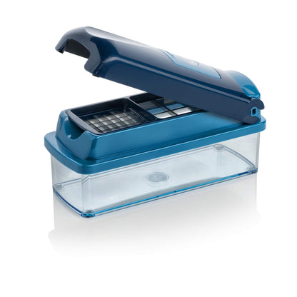 Genius Nicer Dicer Smart Gemüseschneider 14-teilig blau