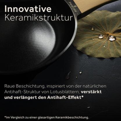 ZWIEGER BLACK STONE NORDIC Keramik Pfannenset 20, 24 und 28 cm
