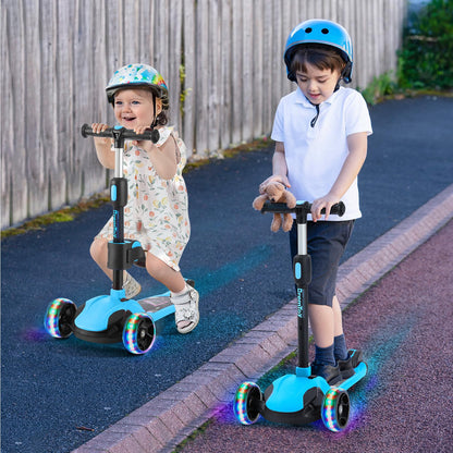 BremToy 1003 Kinderroller mit abnehmbarem Sitz, höhenverstellbar, blau