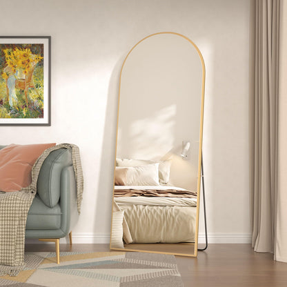 CASSILANDO Gewölbter Ganzkörperspiegel 165x60cm - Gold