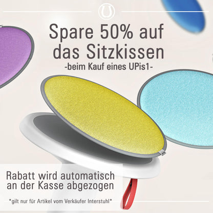 Interstuhl UPis1 Ergonomischer Designhocker - Schwarz