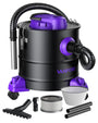 VANPORE Aschesauger 20L 1200W - Kaminstaubsauger Lila. Zylindrischer, lila Aschesauger mit 20L Behältervolumen, reinigt Kamin und Ofen von kalter Asche.