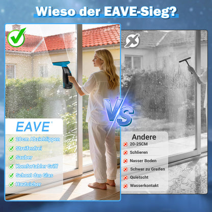EAVE Fenstersauger Set Akku WC03BL mit 28 cm Saugdüse und 200 ml Tank
