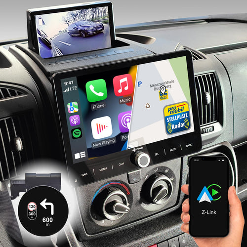 DYNAVIN D9-DCX Plus Flex - C 10.1" Autoradio Navi Wireless CarPlay. 10.1 Zoll Bildschirm. Für Navigation und Wireless CarPlay.
