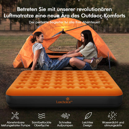 Luxchoice Luftmatratze selbstaufblasend mit Pumpe, 190 x 99 cm