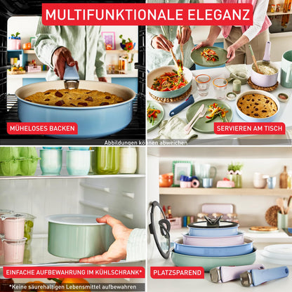 Tefal Ingenio Serenity Kochgeschirr-Set - 11-teilig Calm Blue