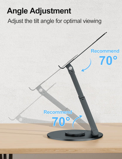 Laptop Ständer Höhenverstellbar 360° Drehbar Ergonomisch – Grau