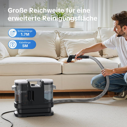 Welsauber Waschsauger A6-UK, Polster- und Teppichreiniger, 600 W