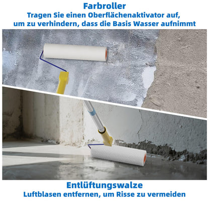 VKE Entlüftungswalze Set für Ausgleichsmasse mit Nagelschuhen