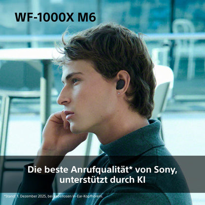 Sony WF-1000XM6 kabellose Noise Cancelling In-Ear-Kopfhörer, Silber