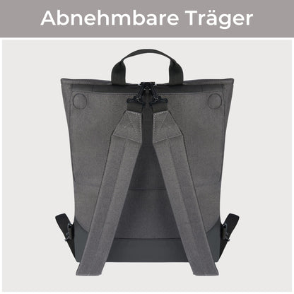 LARKSON Tammo Bike Fahrradtasche & Rucksack 2 in 1 Anthrazit