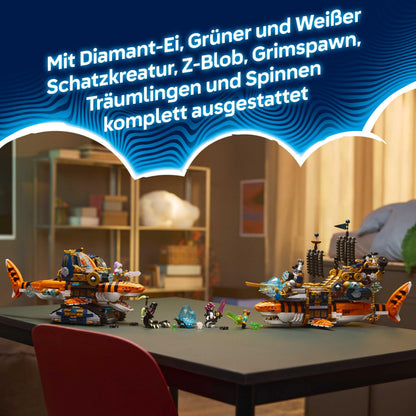 LEGO DREAMZzz Tigerhai-Fahrzeug 71515 2-in-1 Bauspielzeug