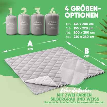 Welldora OPTICLIMA Allergiker 4-Jahreszeiten Bettdecke - 200x200