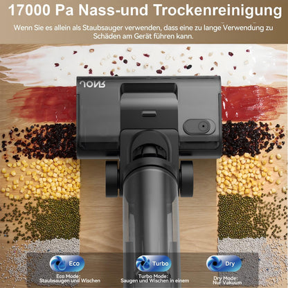 JONR ED 12 Pro Max Nass-Trockensauger, 17000 Pa, LCD-Display