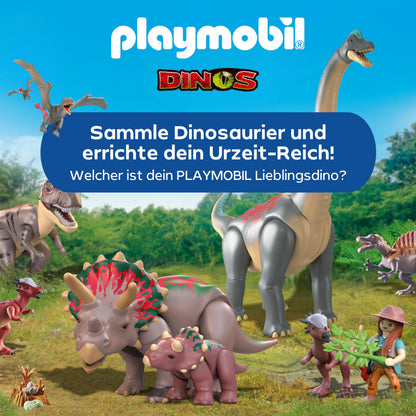 PLAYMOBIL Brachiosaurus-Begegnung mit Luftkissenboot Spielset 71819