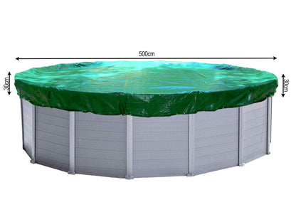 QUICK STAR Solar Poolabdeckung Rund Ø 560 cm Grün