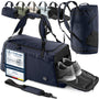 BeMaxx Sporttasche BLU60 mit Rucksackfunktion, 60 L, Blau, wasserabweisendes Polyestergewebe