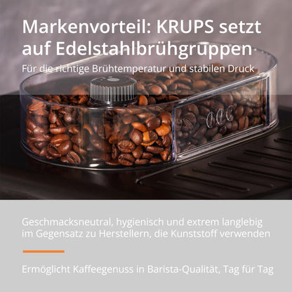 KRUPS Arabica Picto Kaffeevollautomat - Schwarz EA810870