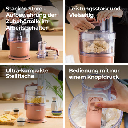 Kenwood MultiPro Go FDP22.130RD Küchenmaschine - Tonrot
