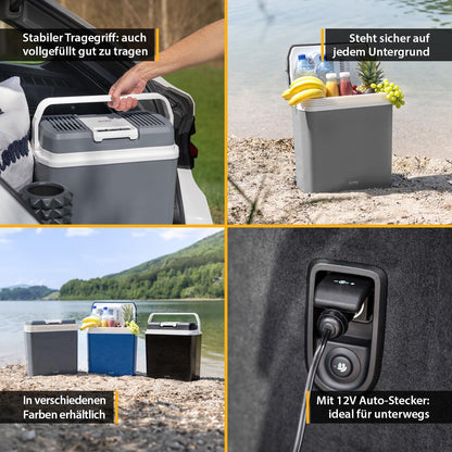 TZS First Austria Thermoelektrische Kühlbox 24L 12V/230V - Grau