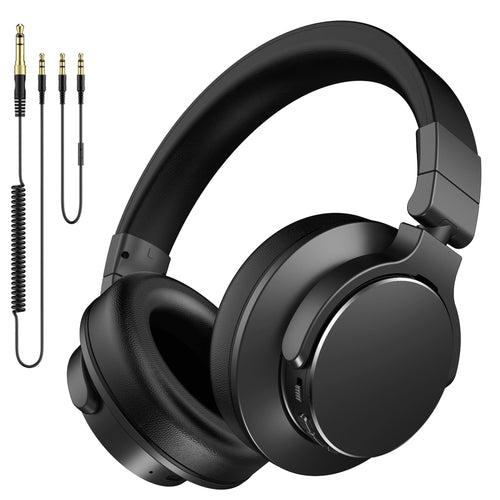 syndesmos Bwave X1 Studio-Kopfhörer, Over-Ear, Bluetooth & Kabel, faltbar mit drehbaren Ohrmuscheln