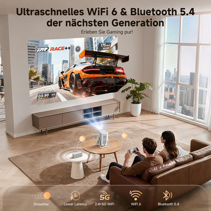 iSinbox AC311 4K Kurzdistanz-Beamer, 1200 ANSI Lumen, Autofokus