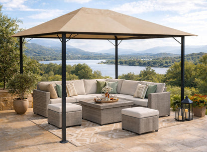 QUICK STAR Ersatzdach für Pavillon 3x4m in Sand, wasserabweisend