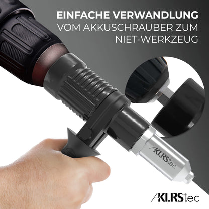 KLRStec Blindnietadapter für Akkuschrauber und Bohrmaschinen