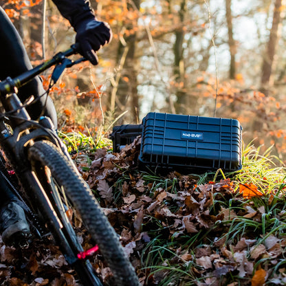 HMF ODK100 Outdoor-Fotokoffer, Transportkoffer mit Rasterschaumstoff