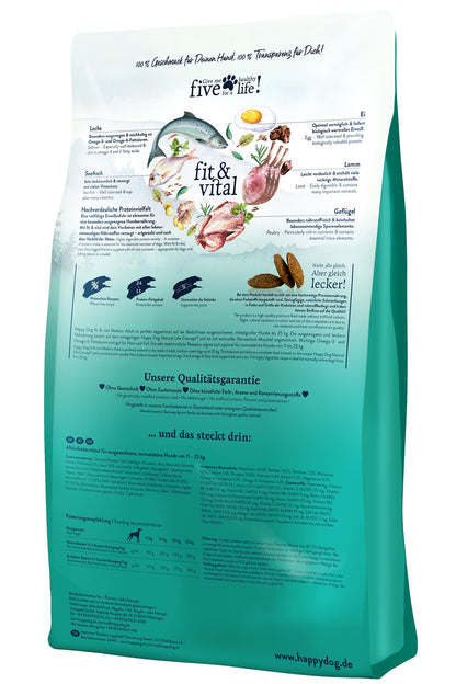 Happy Dog Supreme fit & vital Medium Adult Hunde-Trockenfutter 12 kg