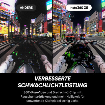 Insta360 X5 Must-Have-Bundle – 8K 360° Action Cam, wasserdicht