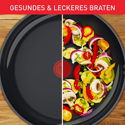 Tefal Duetto On Pfannen-Set 3-tlg. 20/24/28 cm Go Ceram Edelstahl