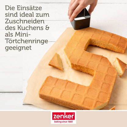 Zenker Zahlen- und Buchstaben Backform Set 9-teilig PFAS-frei