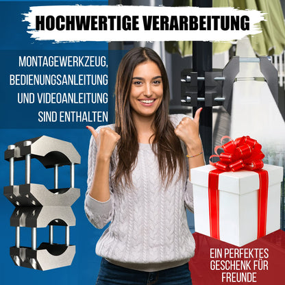 KD-TECH Sonnenschirmständer V1 für Balkon und Geländer ohne Bohren